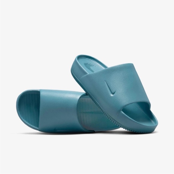 Nike Calm FD4116-005 Sandals Men\'s US 10 Blue Round Toe Slip On Slides RHS6829 main image 10